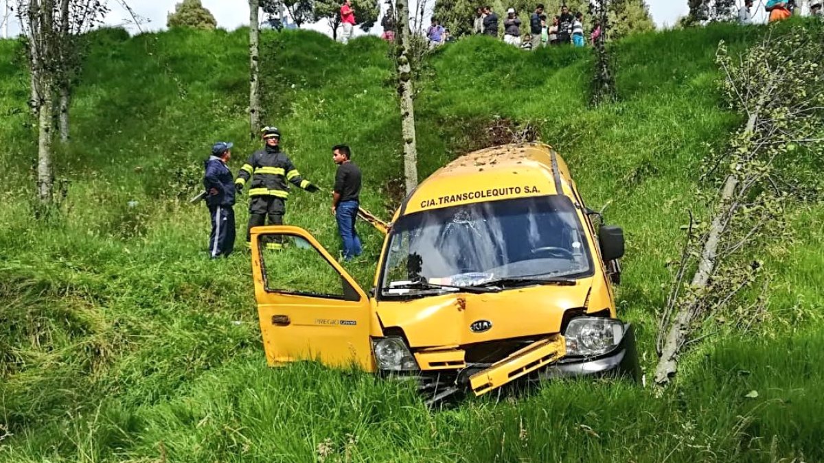 La furgoneta estaba ocupada por infantes de entre 6 y 13 años.