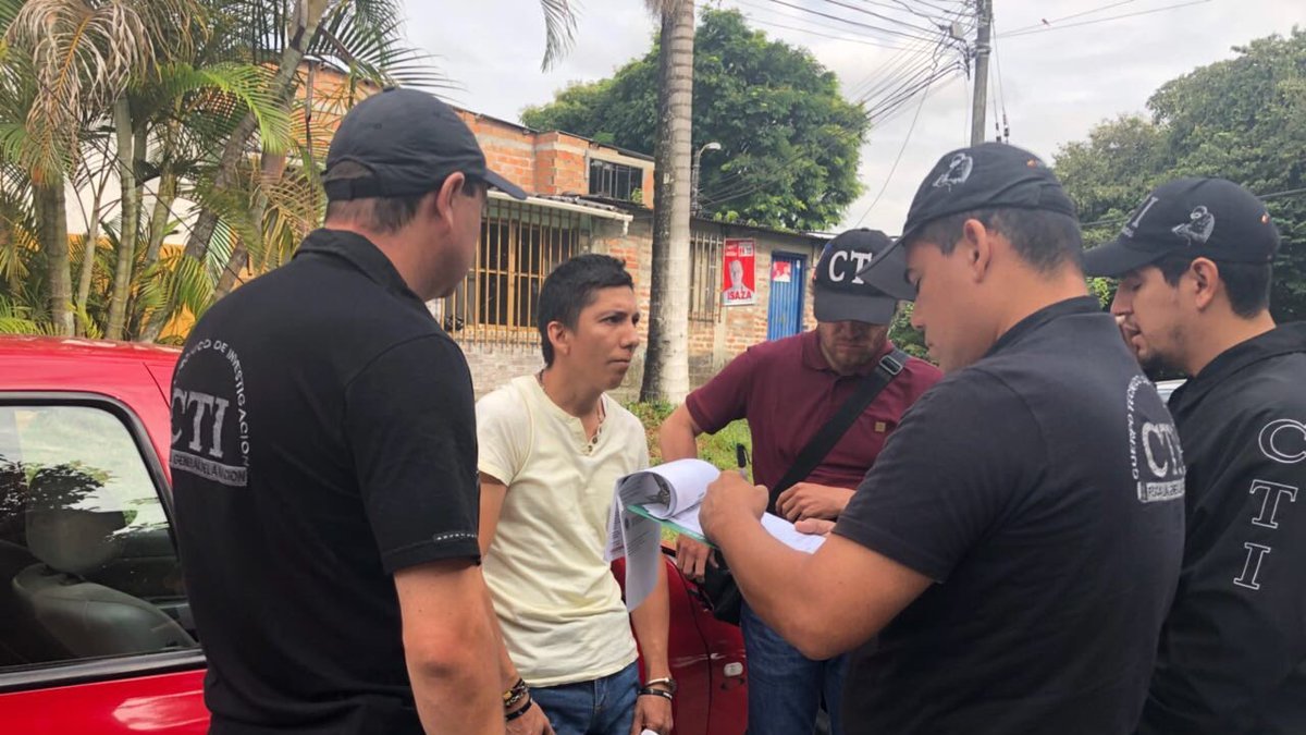 Lituma Pacheco fue detenido por agentes colombianos en Pereira.