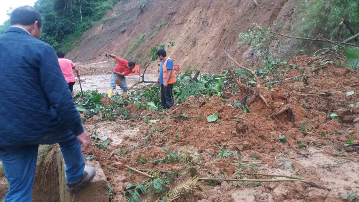 Derrumbes en las vías de Zamora.