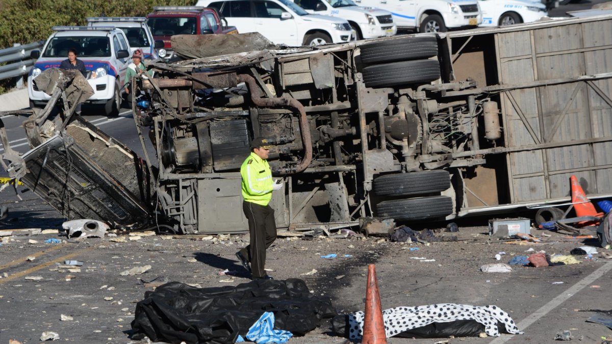 El accidente del bus se dio durante la madrugada del 14 de agosto.