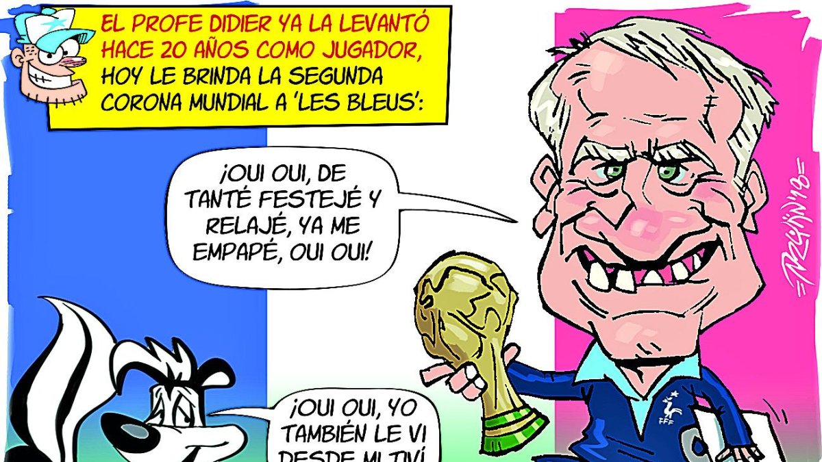 ...El viejo Didier 2 veces campeón Mundial de Fútbol...