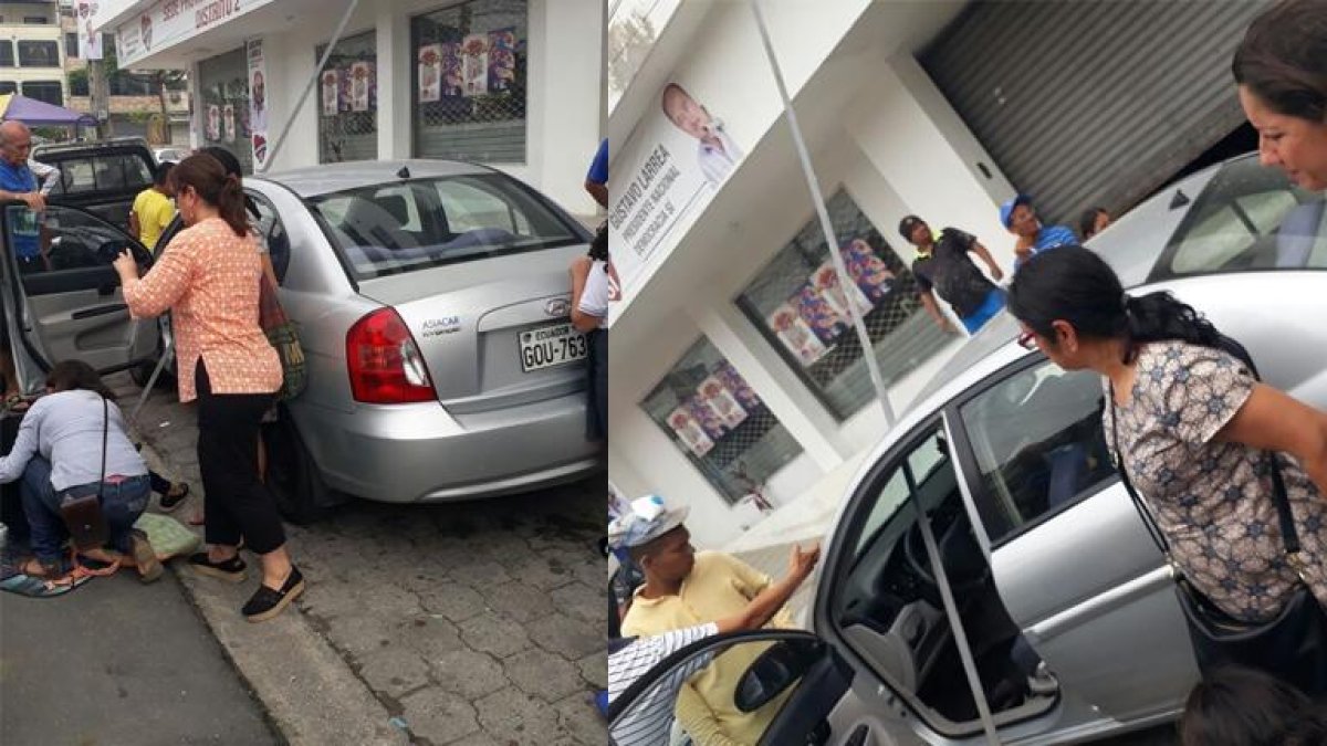 Habitantes del sector se agolparon para ayudar a la afectada.