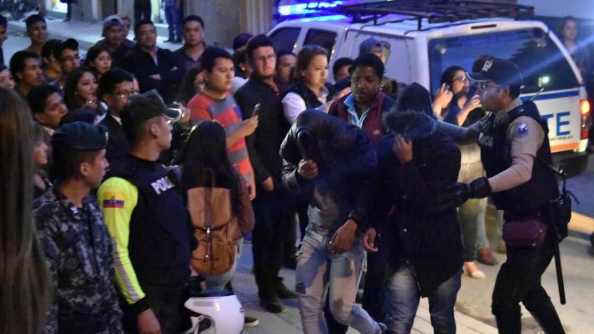 Los detenidos fueron llevados a la cárcel de Turi en Cuenca.