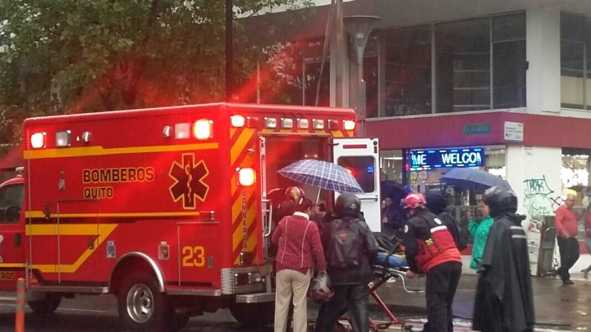 El accidente ocurrió en la avenida Amazonas, en Quito.