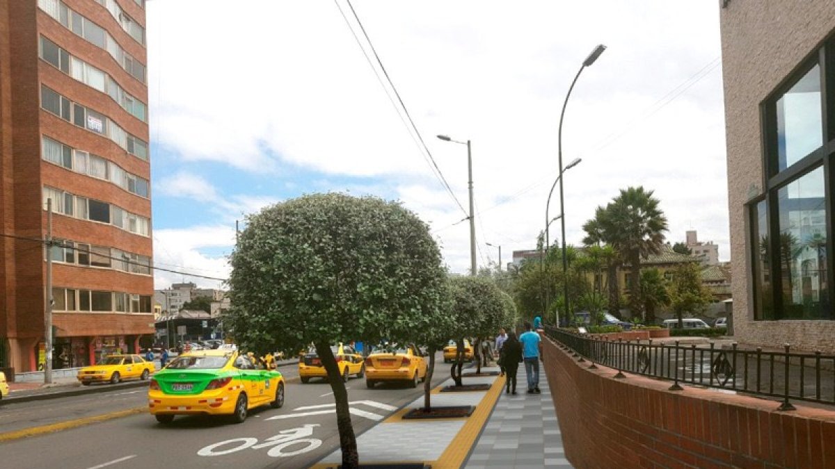 Entre las tareas está la colocación de adoquín podotáctil para las personas no videntes.