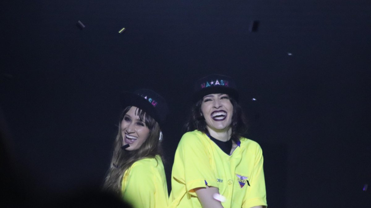 Las artistas disfrutaron con su público.