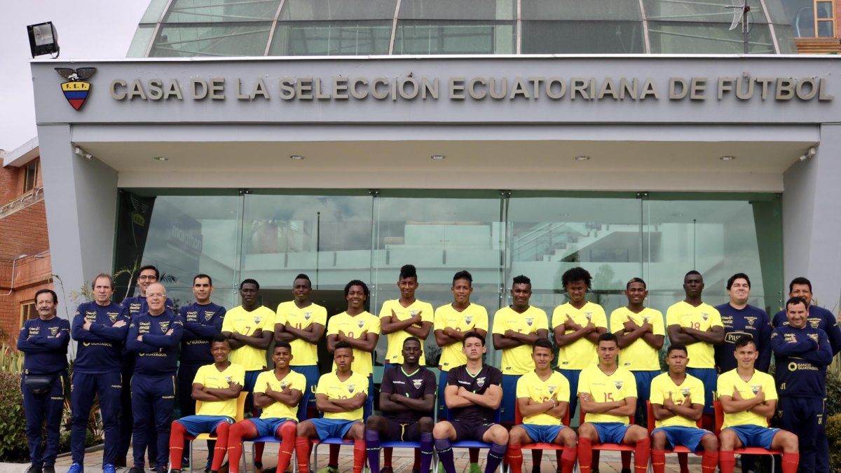 Equipo de la Selección Sub-20 de Ecuador.