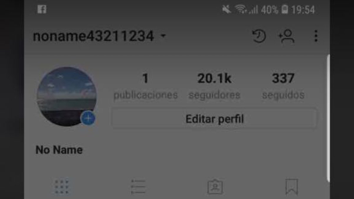 Este es el mensaje que le salió a Luana Pinto cuando trató de ingresar a su cuenta.