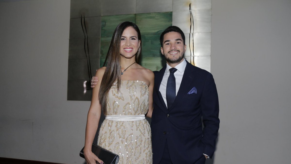 Doménica Saporiti y su esposo Carlos Vanoni en los Premios Latinoamérica Verde.