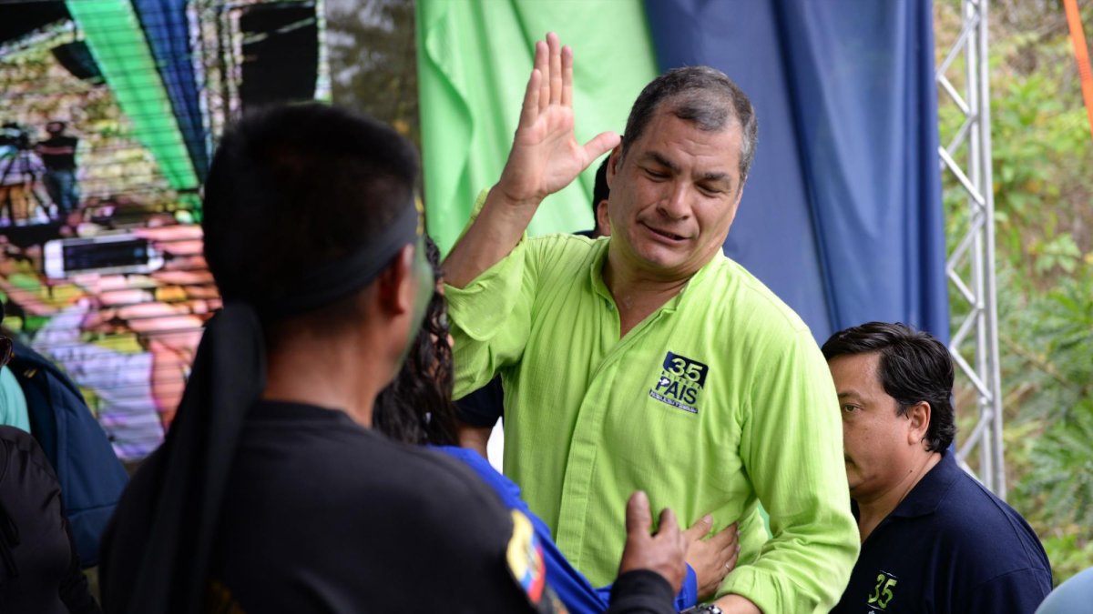 Referencial. Las últimas apariciones de Correa en el país fue durante la campaña por la consulta popular en febrero del 2018.