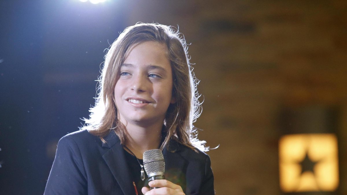 El actor y cantante tiene 13 años.