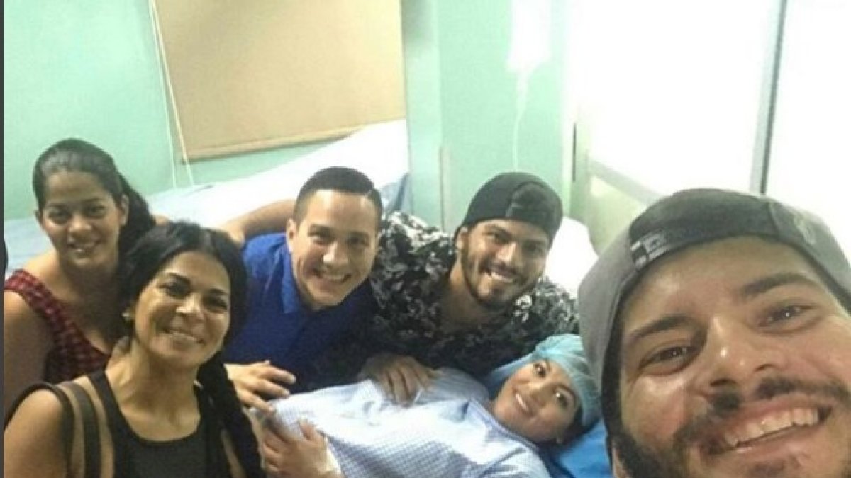 Claudia Gómez, madre de Rahab también estuvo presente.