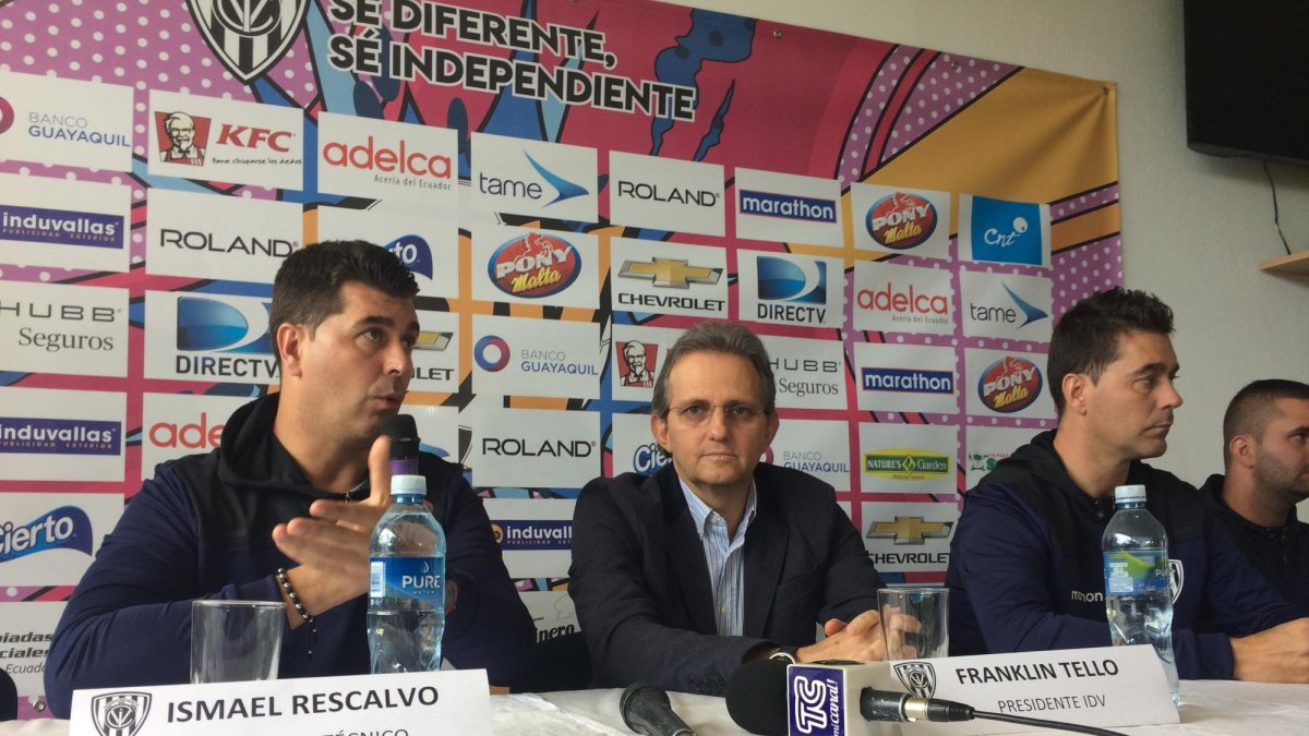 El español fue presentado como nuevo entrenador de Independiente del Valle, el miércoles 4 de julio de 2018.