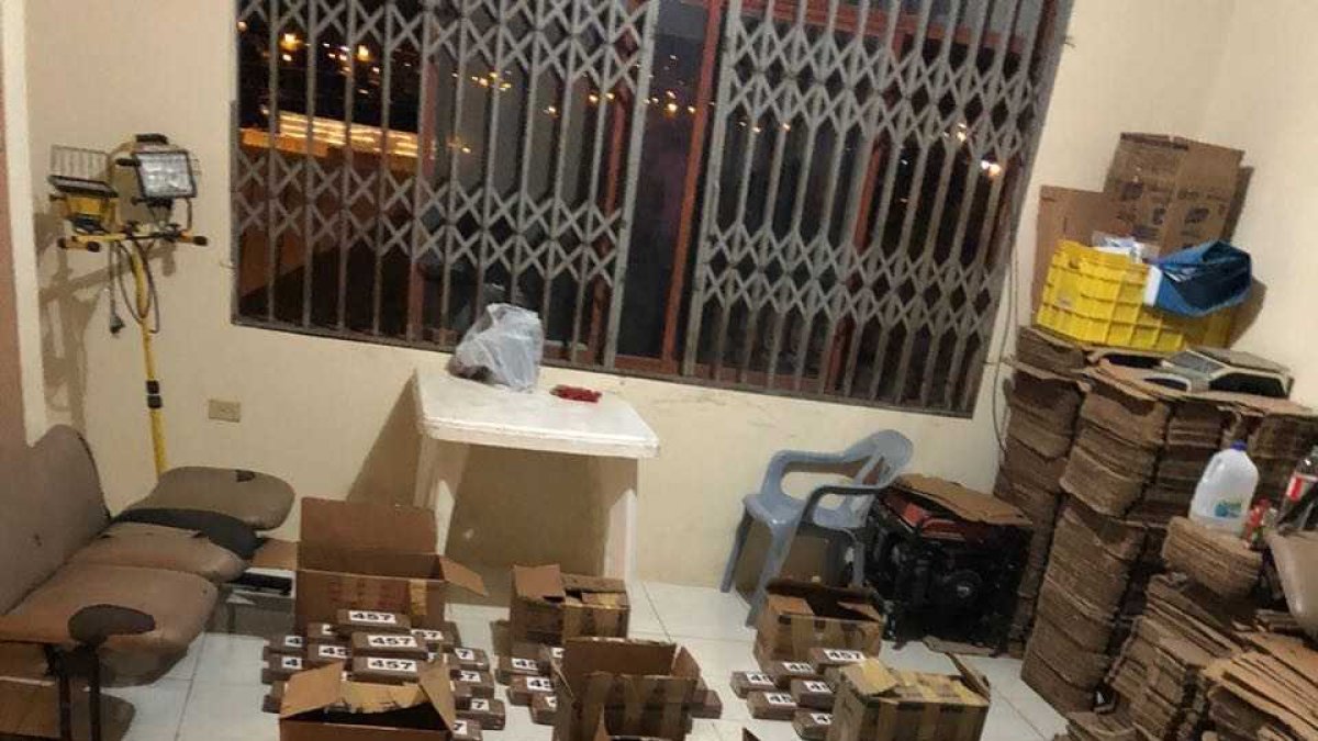 La sustancia estaba oculta en una finca.