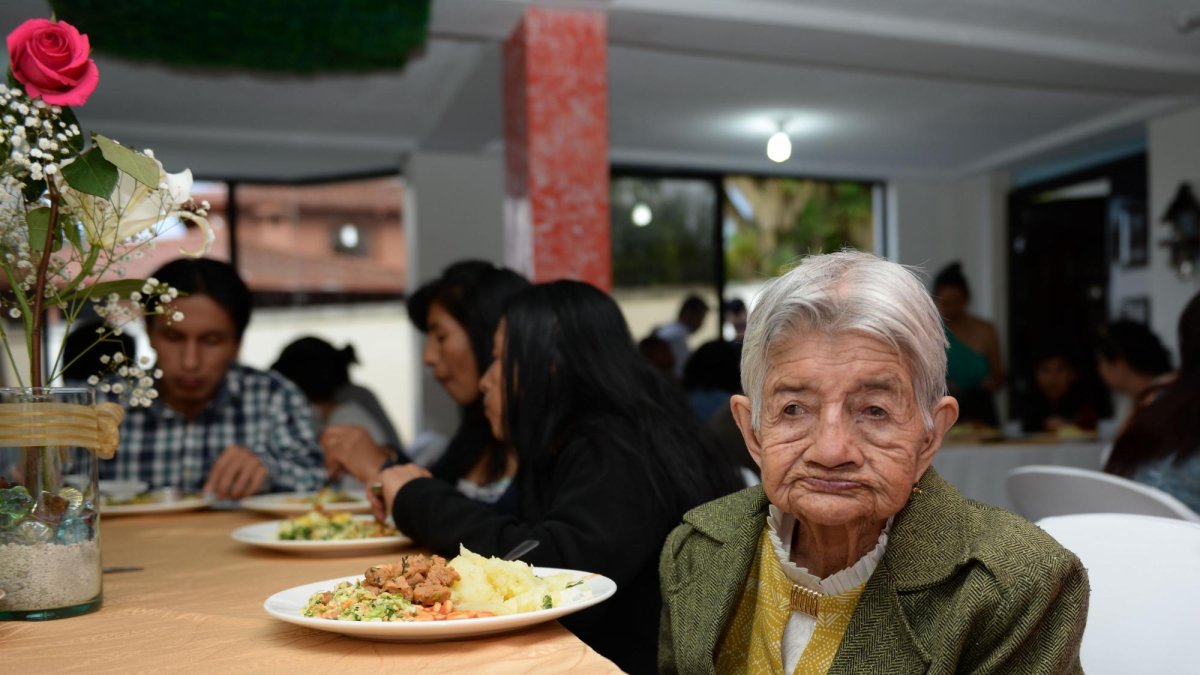 Pese a los 101 años, que Diocelina lleva a cuestas, es una mujer bastante sana.