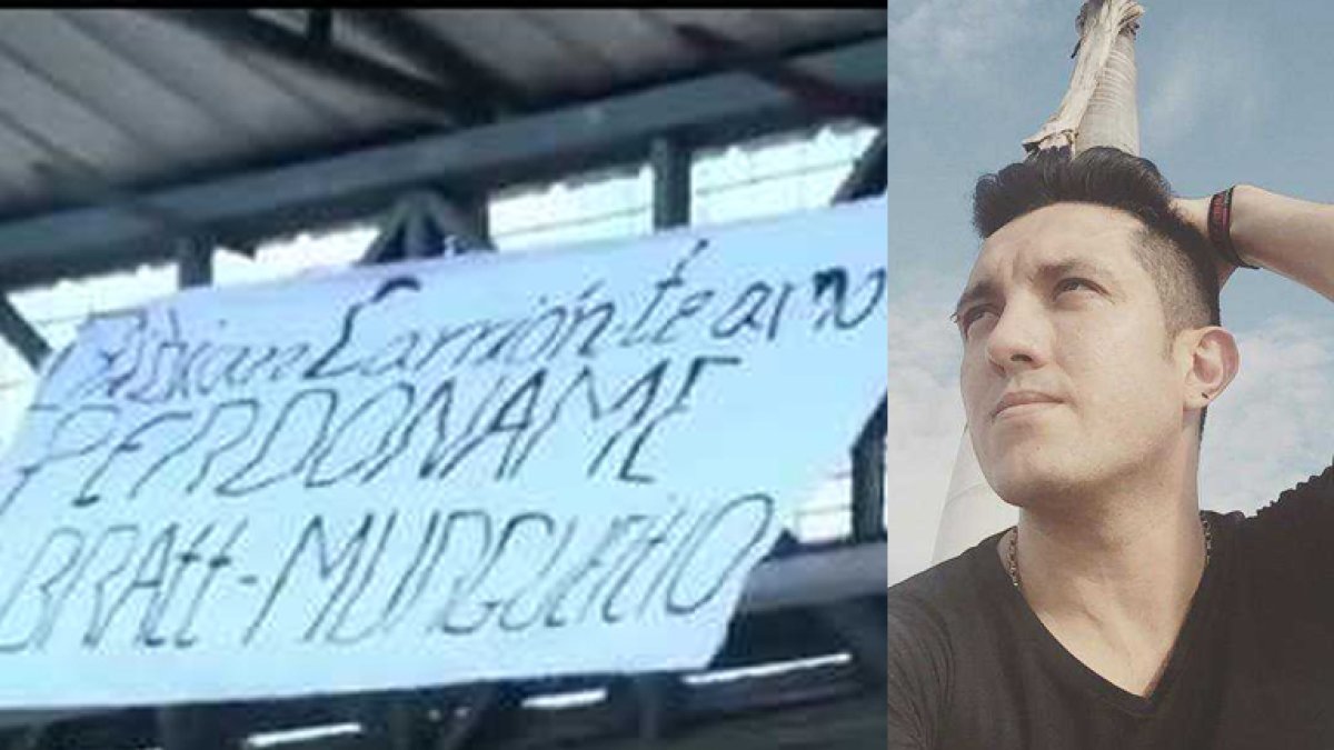 El exchico reality usó un puente para pedir perdón