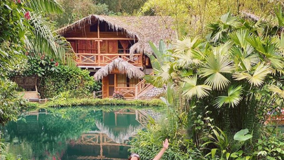 La presentadora Alejandra Jaramillo disfrutó de la naturaleza y los paisajes de Mindo.