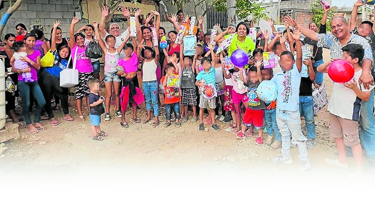En la fiesta de Navidad del año pasado, la cual espera replicar en el 2020, pero aplicando el protocolo sanitario.