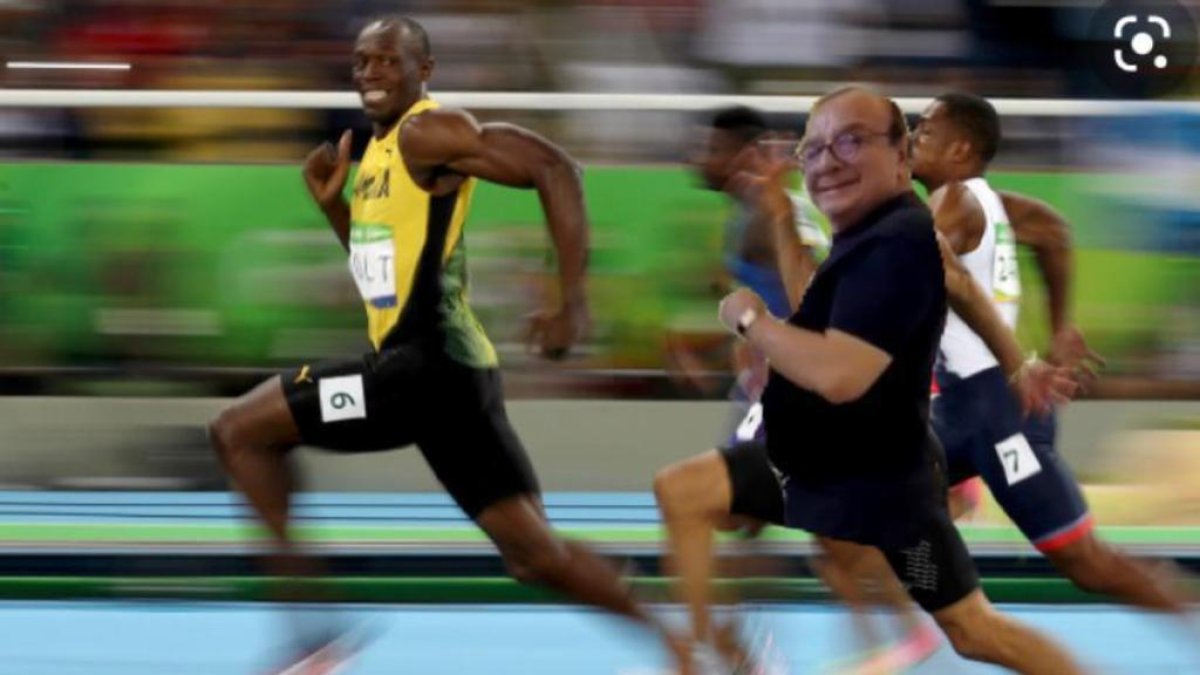 Memeros hicieron un montaje de Usain Bolt y Alvarito.