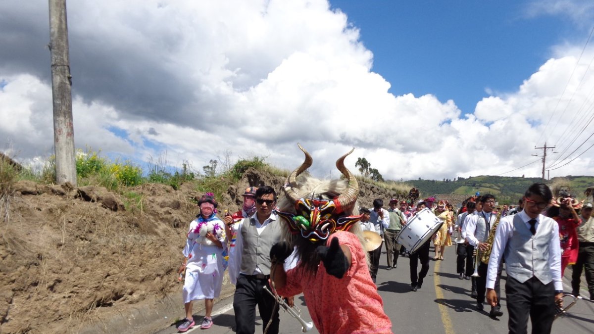 Este año no hubo el tradicional recorrido de los diablos por las calles de Píllaro.