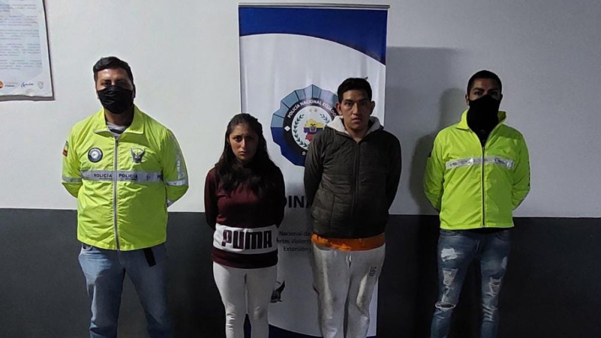 Agentes de la Dinased detuvieron a los presuntos responsables.