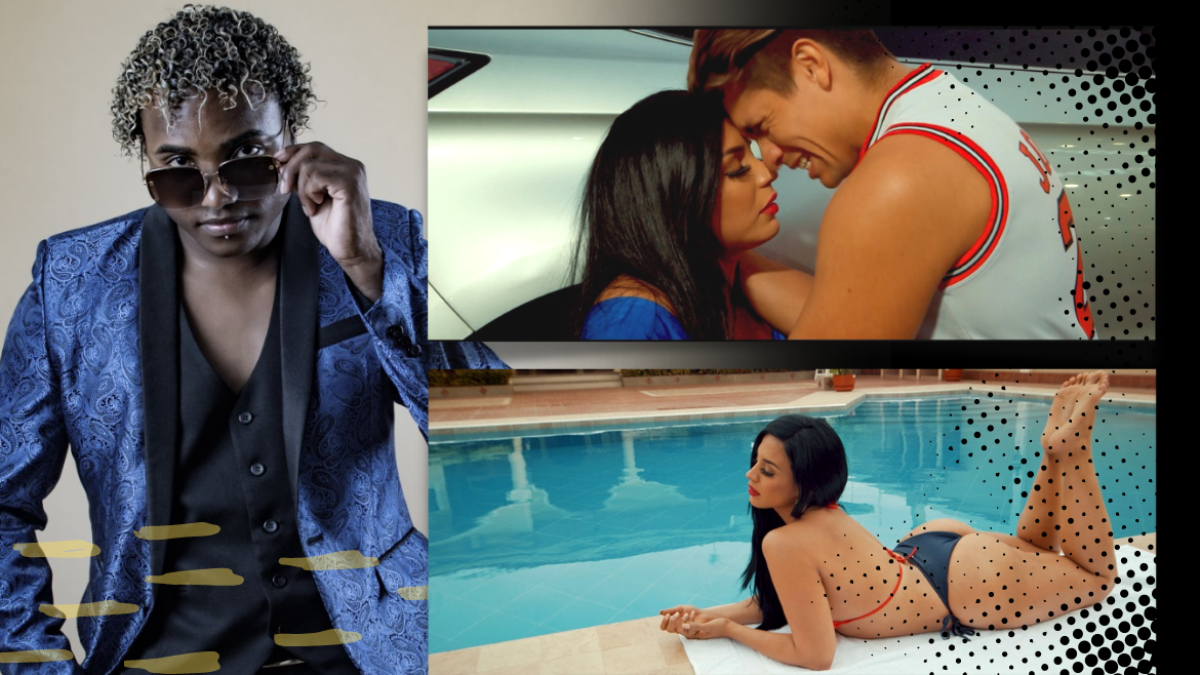 Lissette Cedeño en el vìdeoclip del cantante colombiano Mamuang