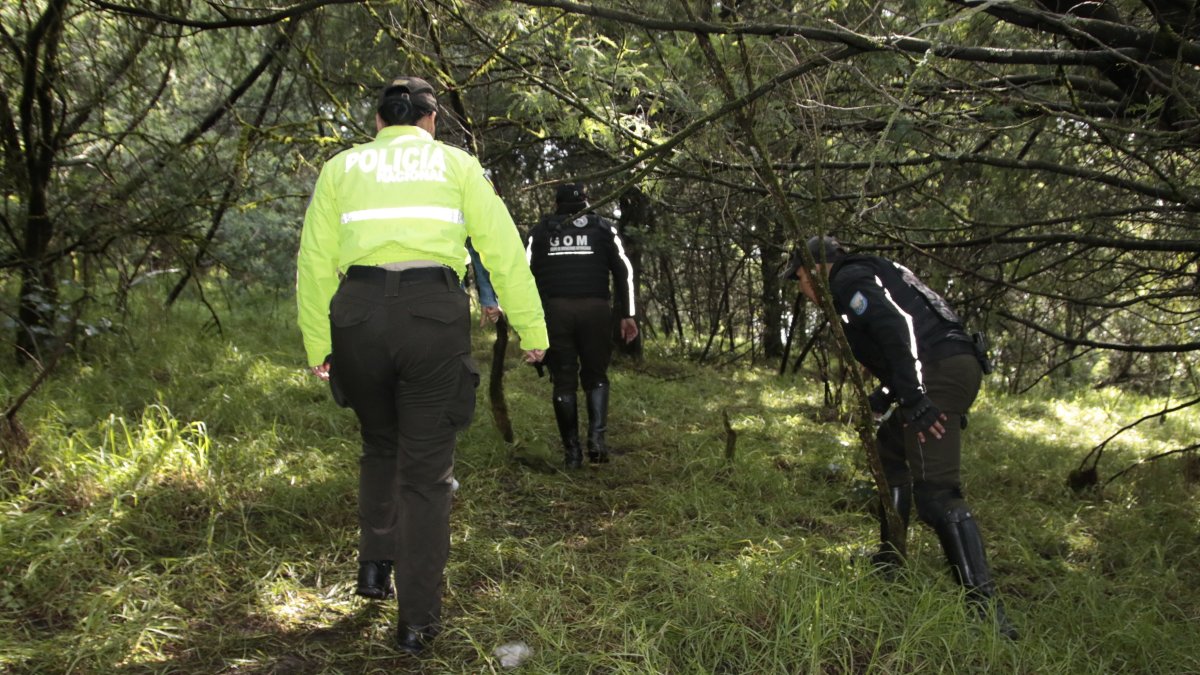 La policía aumentó el personal que patrulla en la zona donde hallaron el cadáver.