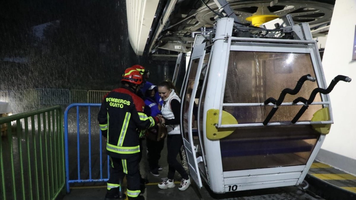 Es la segunda vez, en menos de un año, que se reportan fallas en el Teleférico de Quito