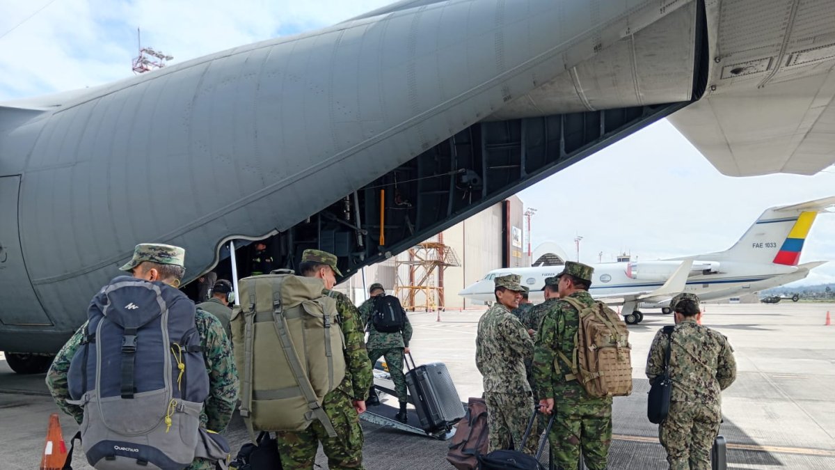 Militares fueron trasladado en Manta para controlar la inseguridad