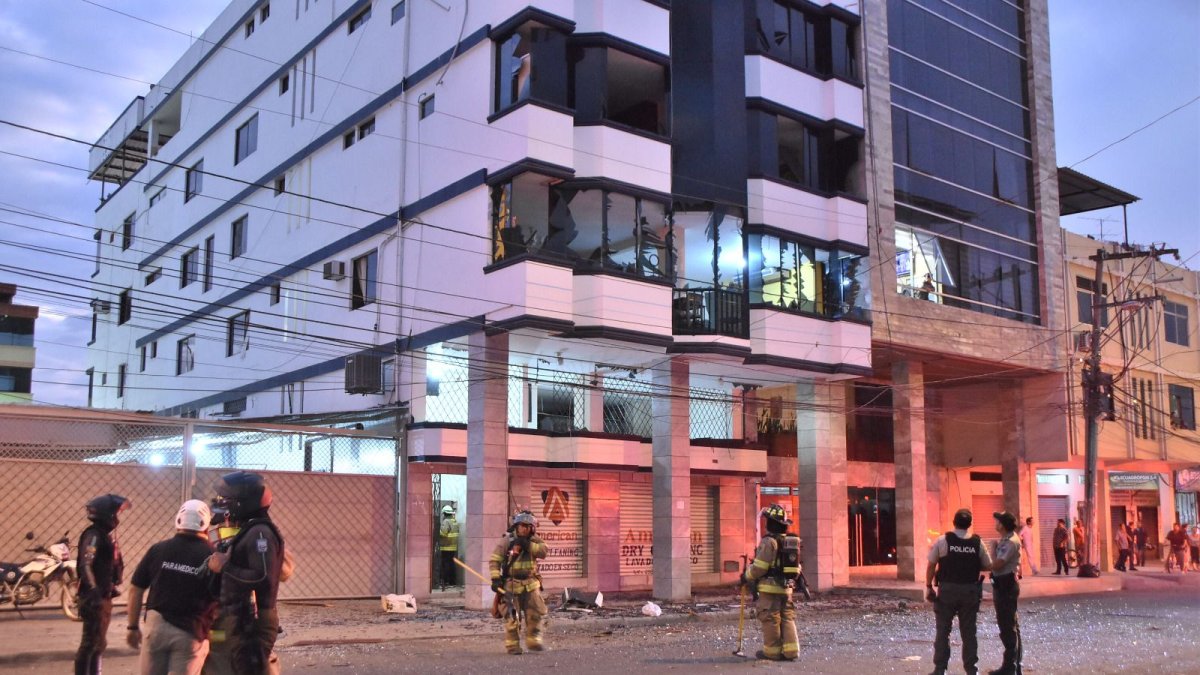 La explosión fue tan fuerte que alarmó el centro de Machala