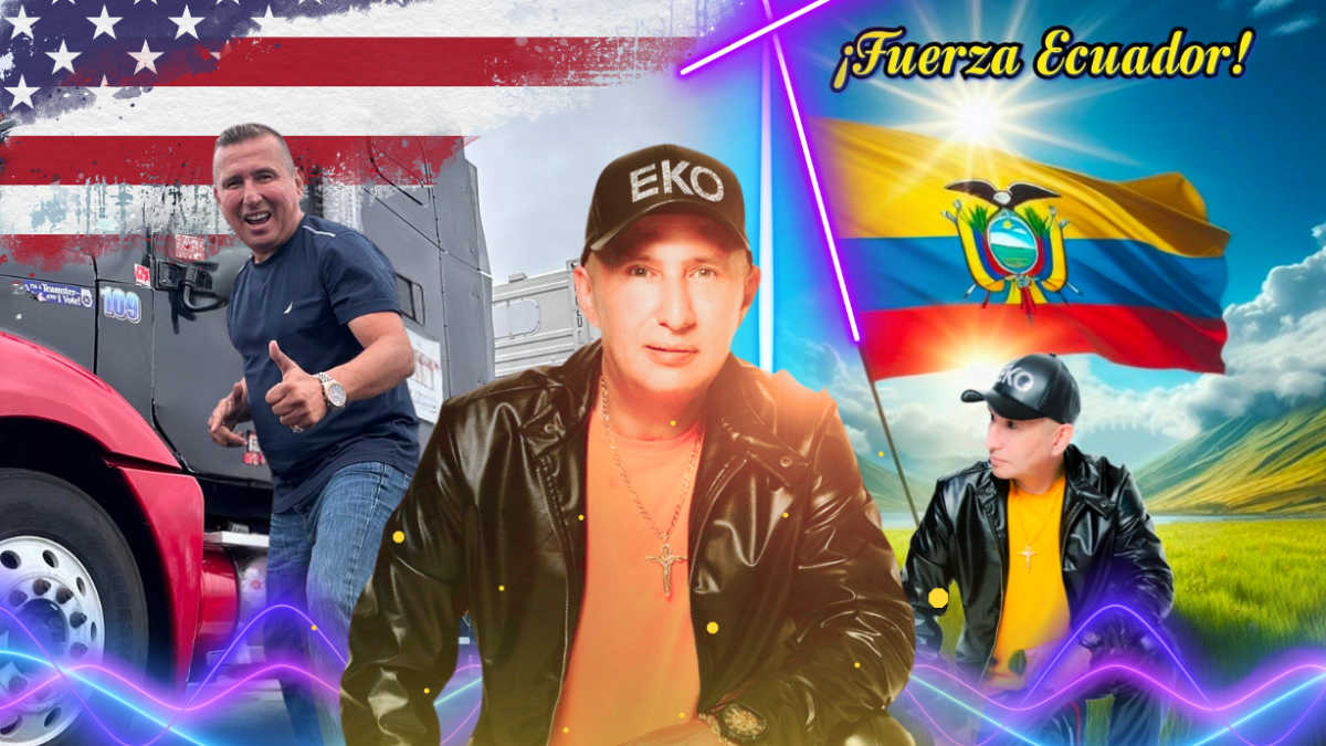 Eko es un cantante ecuatoriano que trabaja como camionero en Estados Unidos, conduciendo su camión por las carreteras de este país.