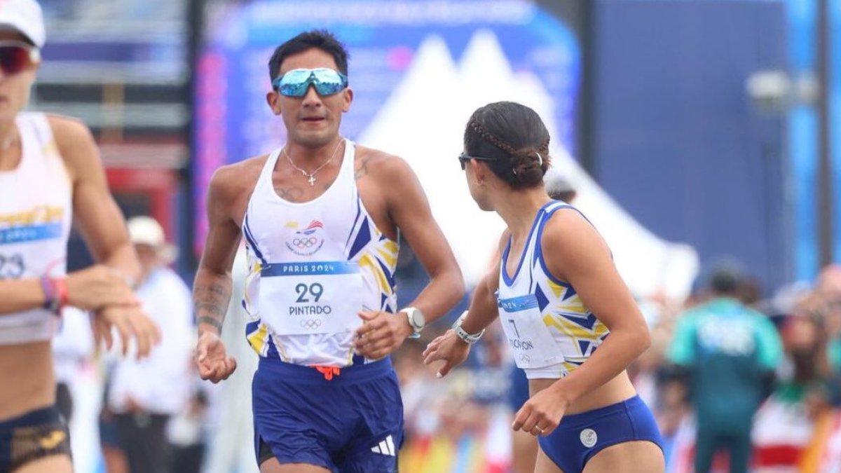 La dupla Glenda Morejón y Daniel Pintado hizo durante los Juegos de París 2024.