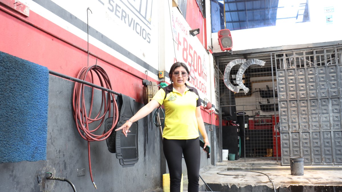 Ximena Rocha se quedó sin trabajar por la falta del servicio de agua potable.