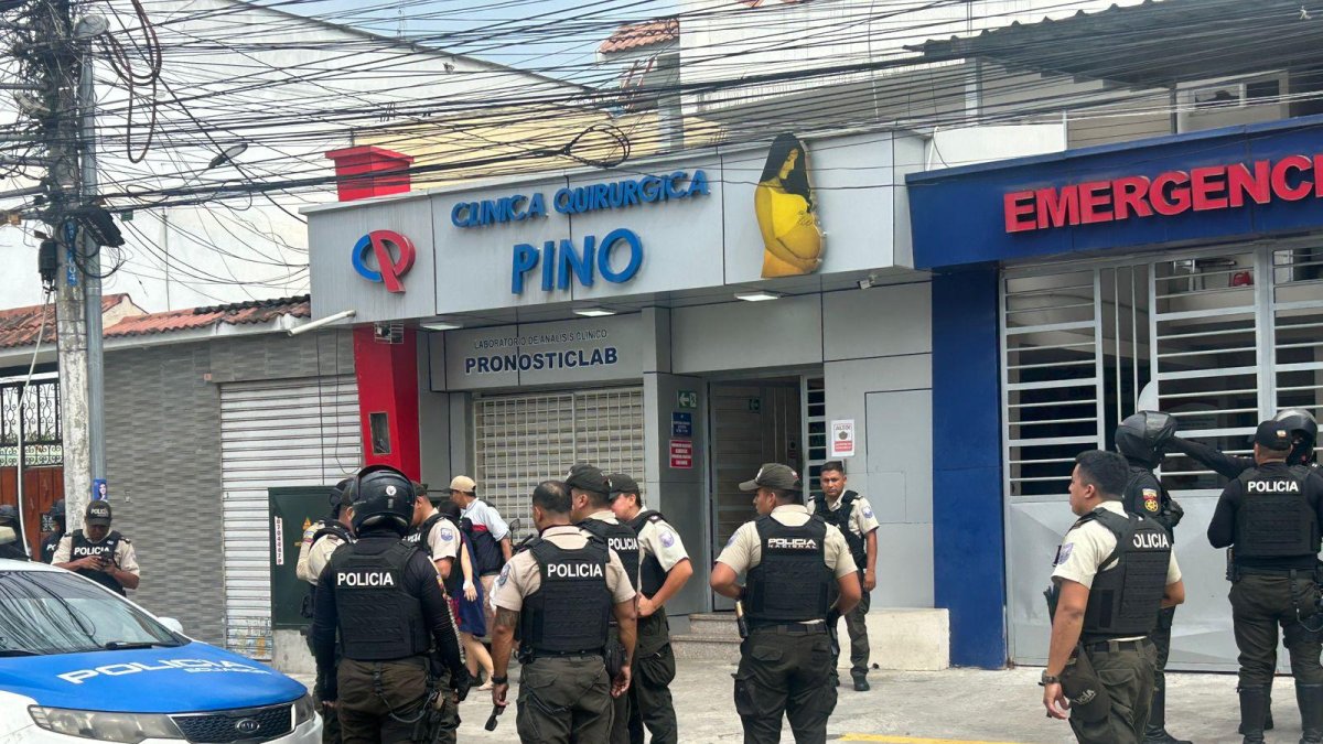 En esta clínica de Machala ocurrió el ataque armado.
