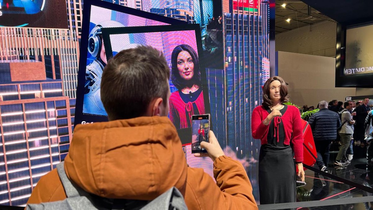 Los robots humanoides fueron parte del espectáculo tecnológico en el primer día del MWC 20205.