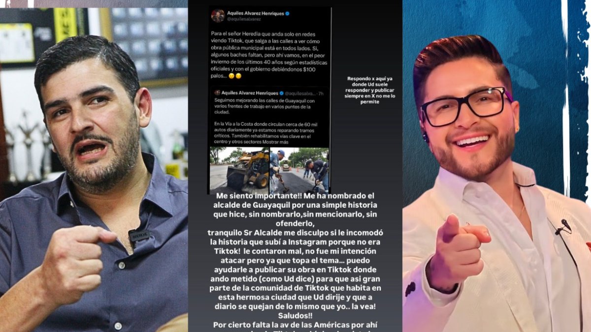 Aquiles Álvarez y Jorge Heredia enfrentados por una publicación