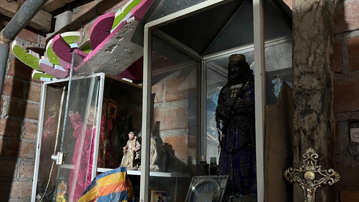 Las imágenes halladas durante los allanamientos.