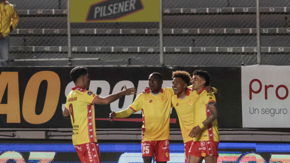 Jonnathan Mina marcó el segundo gol de Aucas sobre Libertad.