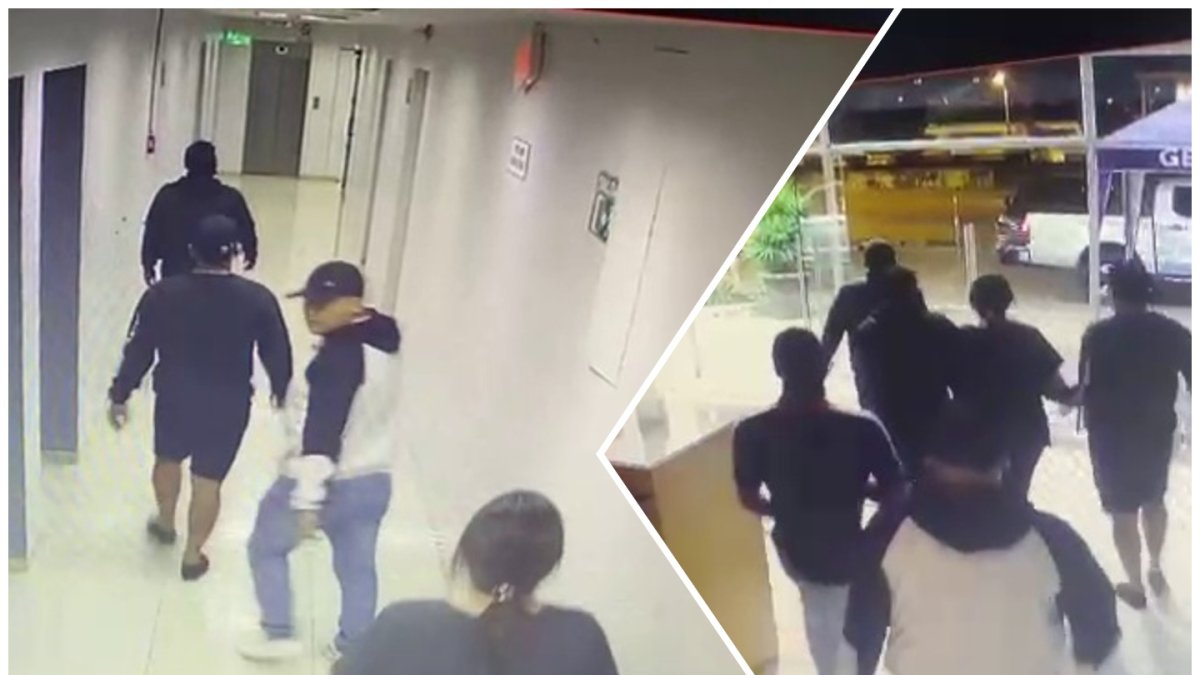 El hecho quedó captado en cámaras de seguridad del lugar.