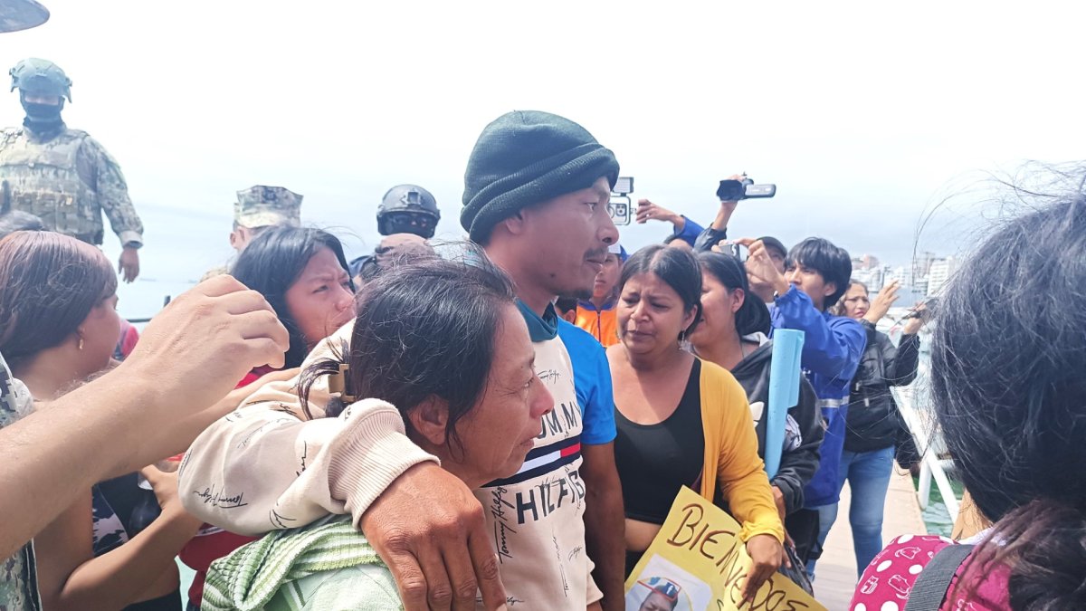 Después de dos semanas en el mar, los pesadores arribaron a Santa Rosa.