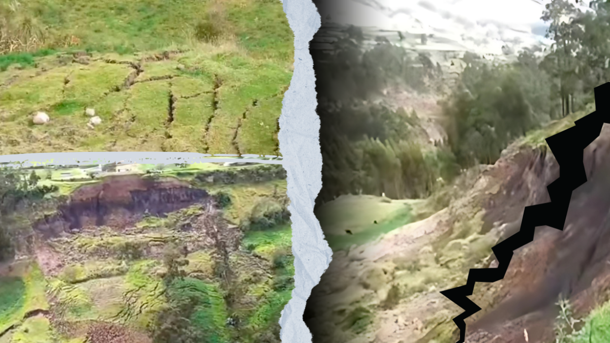 Hundimientos, grietas y un deslizamiento ponen en riesgo cultivos, y viviendas