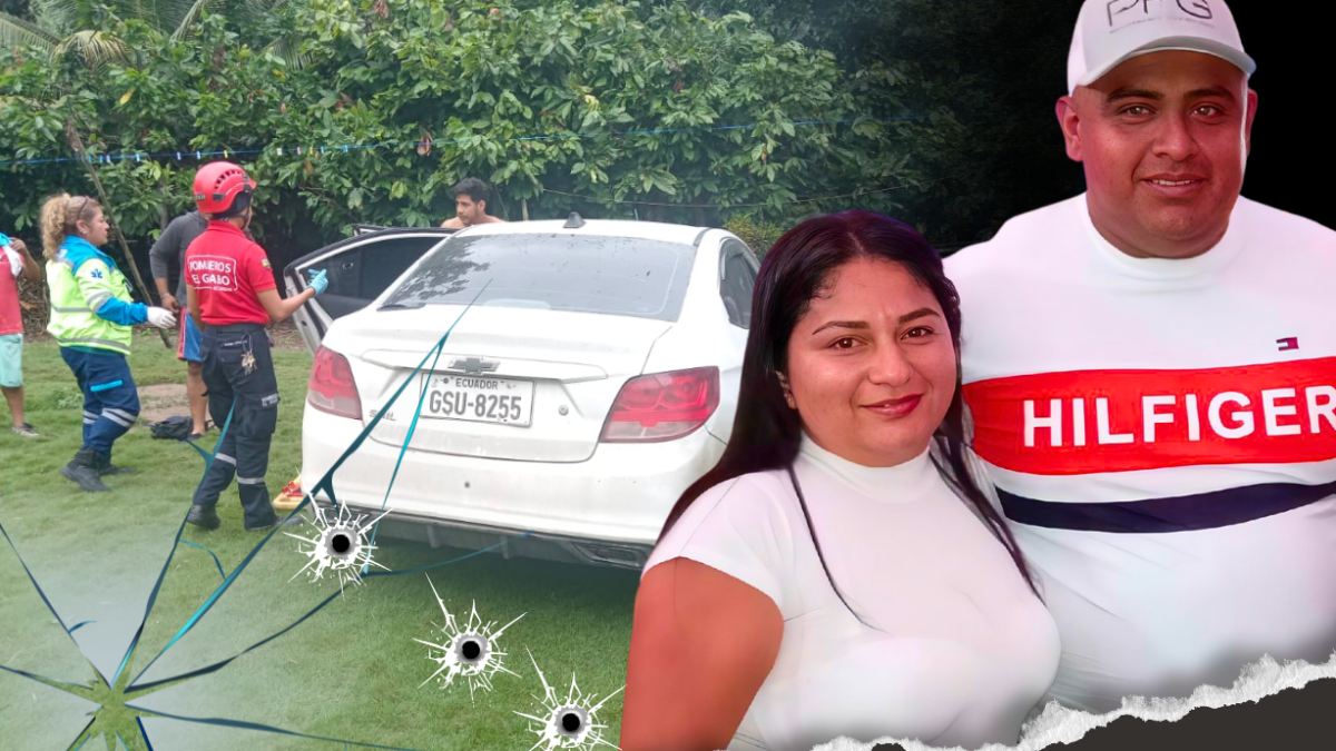 La pareja llegaba a su casa y al estacionar, un sujeto disparó un arma de fuego contra ellos.