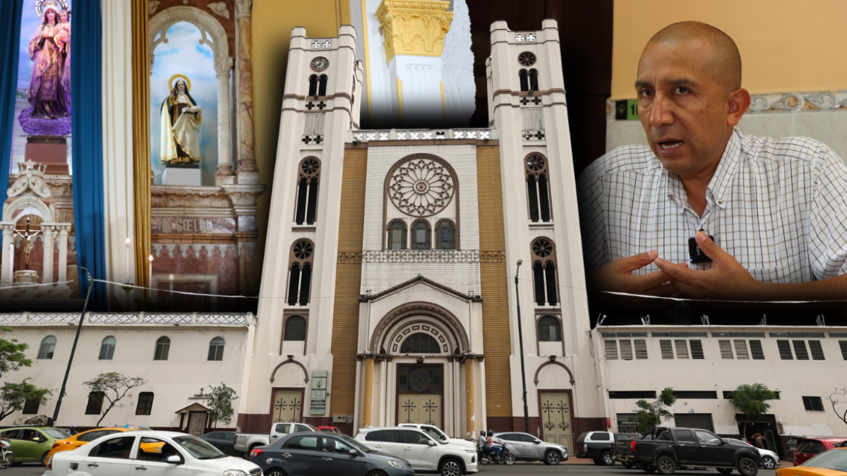 El templo de Nuestra Señora del Carmen necesita arreglos en su fachada.