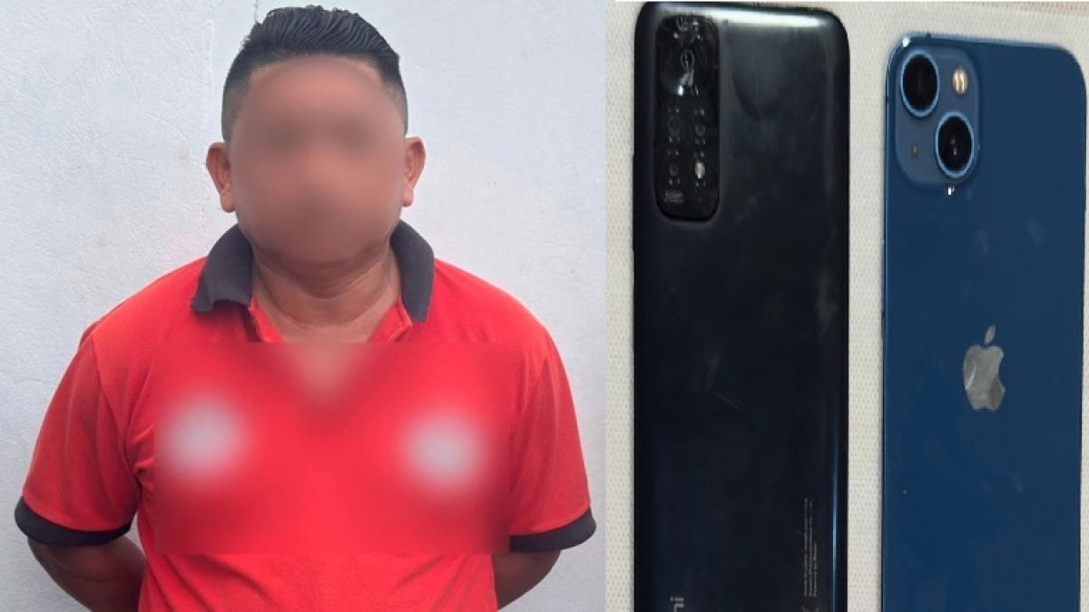 El sujeto fue aprehendido en febrero de 2025. Tenía consigo dispositivos móviles.