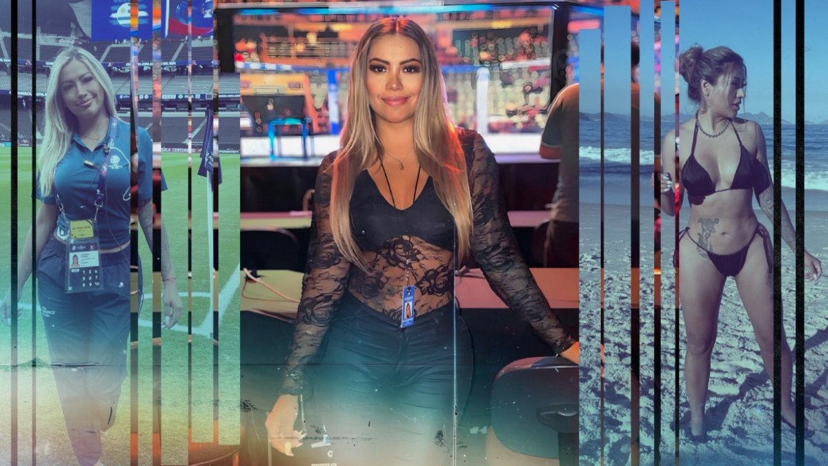 Jacque Enríquez periodista deportiva que causa sensación en su trabajo y redes sociales.