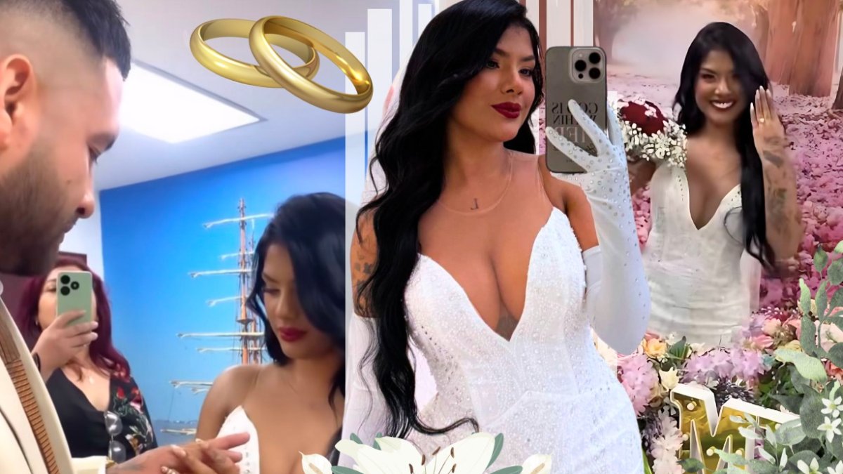 Lalama Onofre en su matrimonio civil, este 8 de agosto de 2025