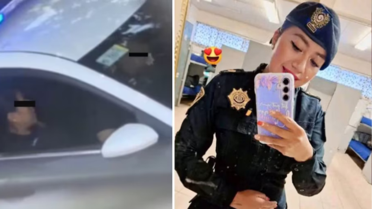 La oficial Isabela Segundo niega ser la chica del video viral en una patrulla.