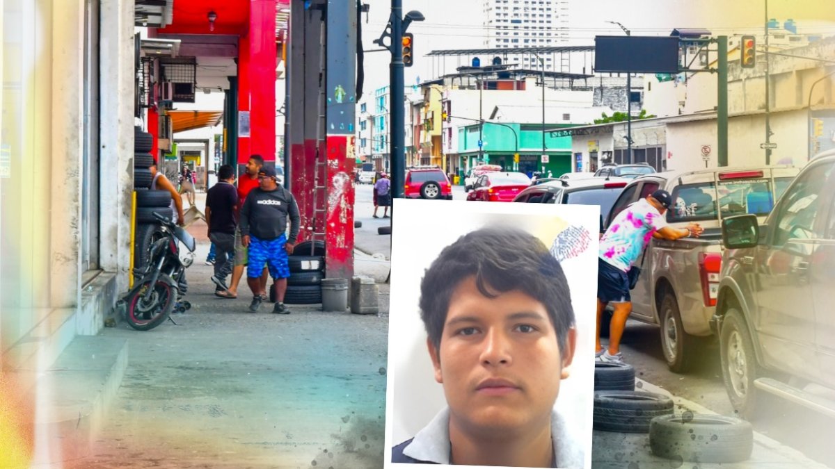 Ayer, la llantera donde fue asesinado Jordan Barreto Alvia permaneció cerrada y no atendió al público.