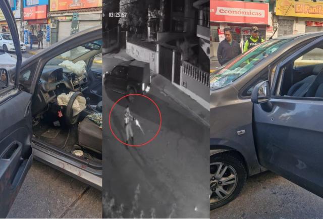 Video | Quito: Segundos de pánico a manos de dos policías quedaron grabados