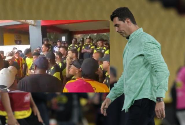 Hinchas de Barcelona SC reclaman en la concentración mientras el equipo sigue cayendo